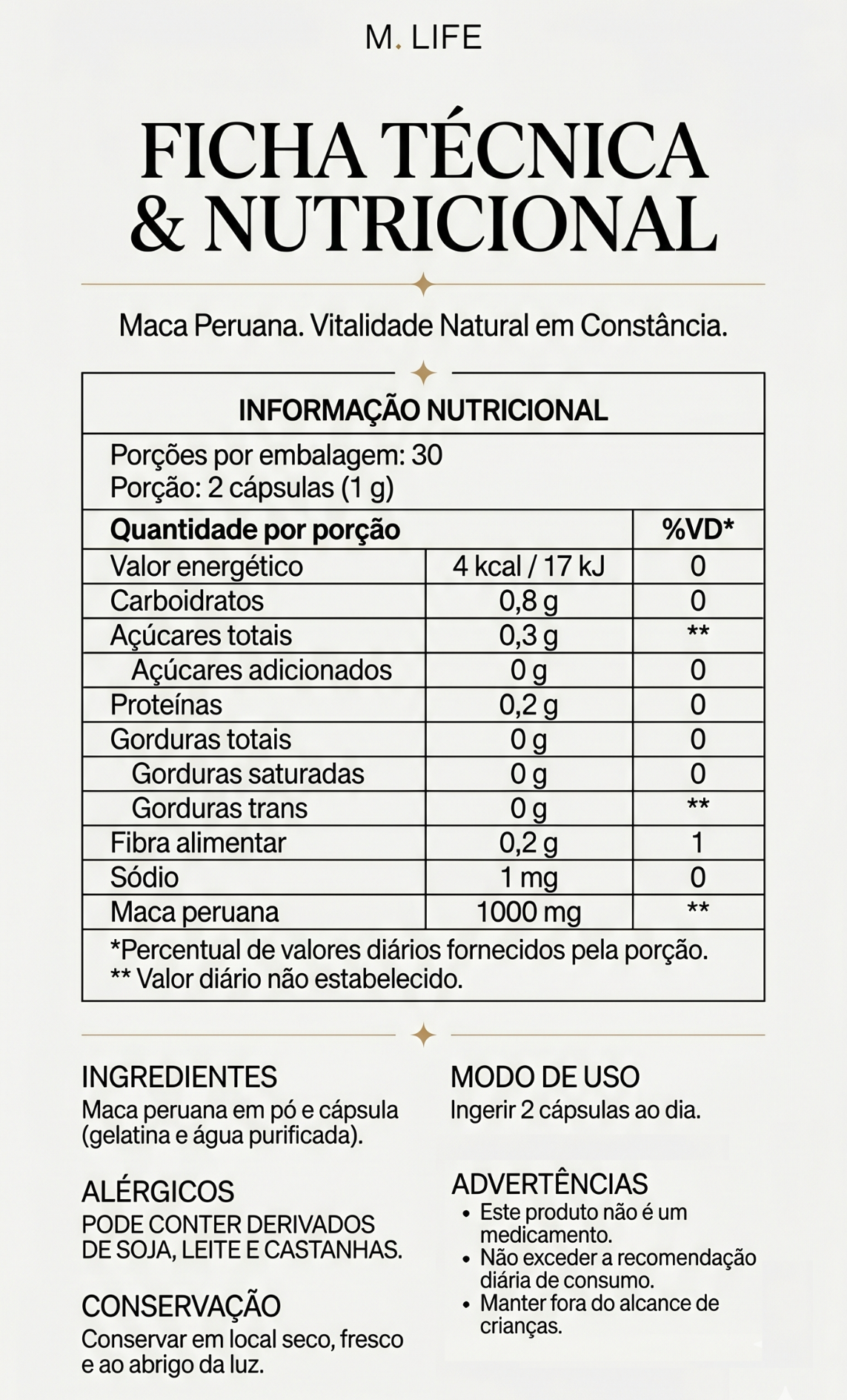 Maca Peruana 500 mg – Vitalidade Adaptativa Estratégica