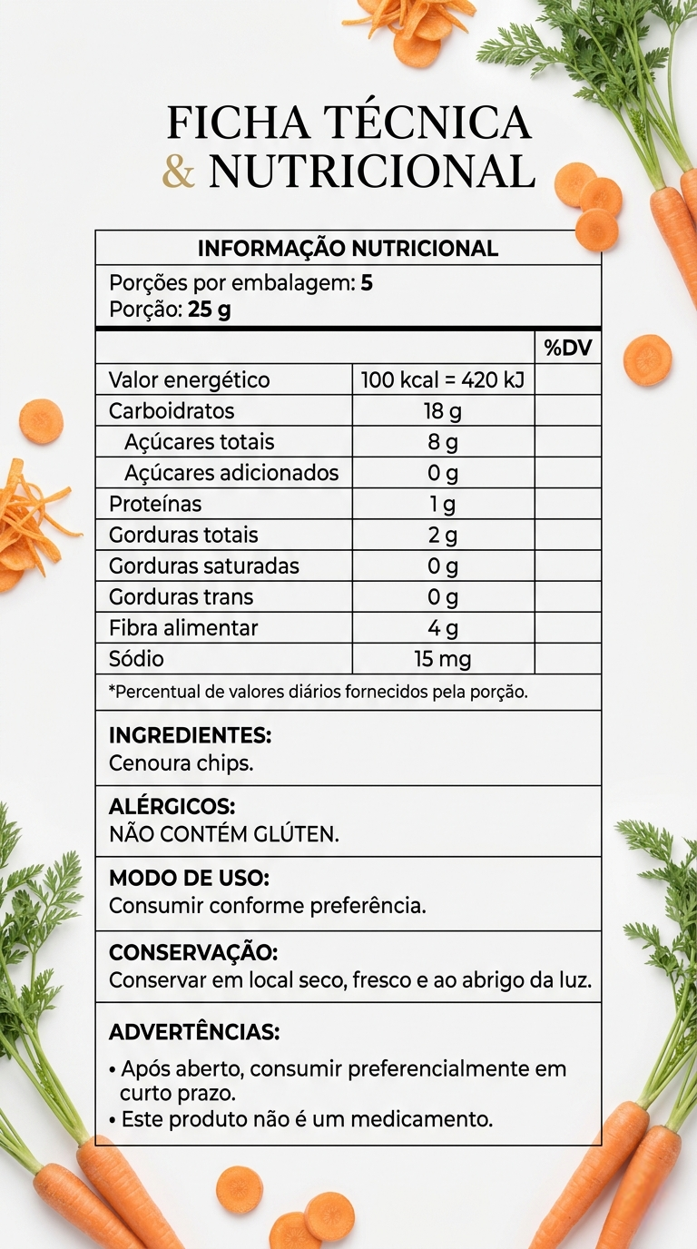Cenoura Chips
