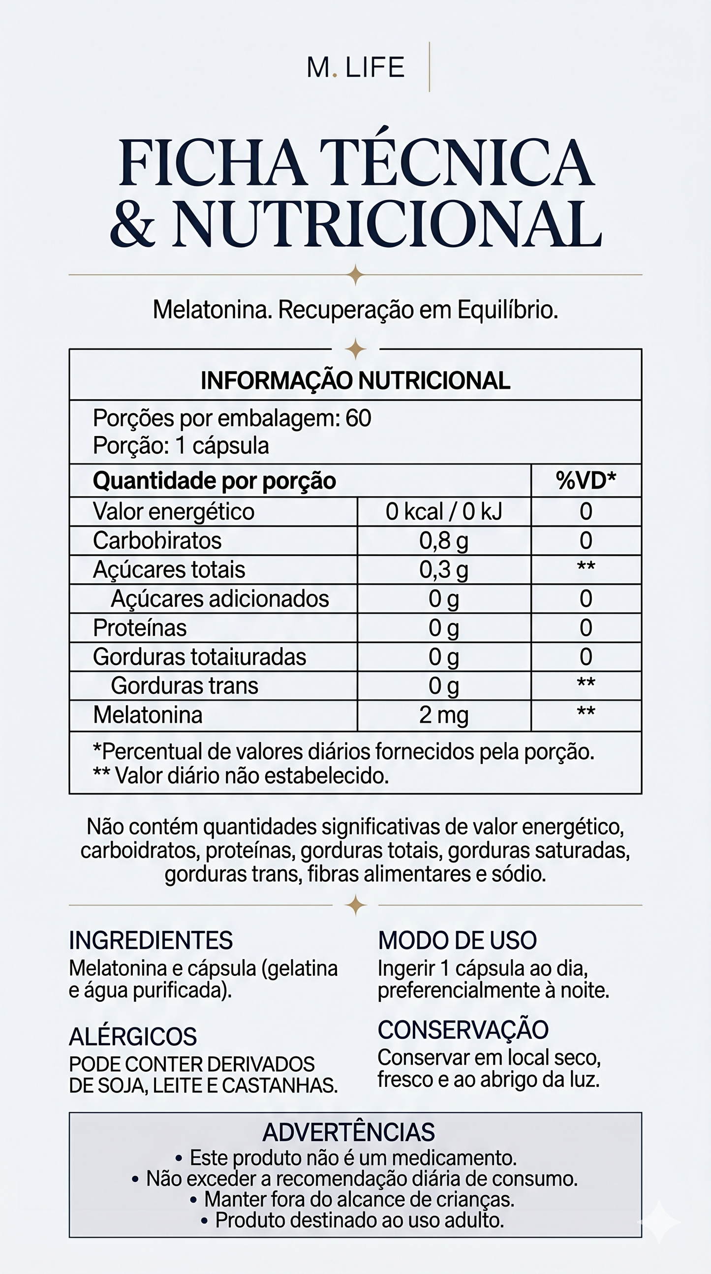 Melatonina Hypnos 2 mg – Regulação Estratégica do Sono