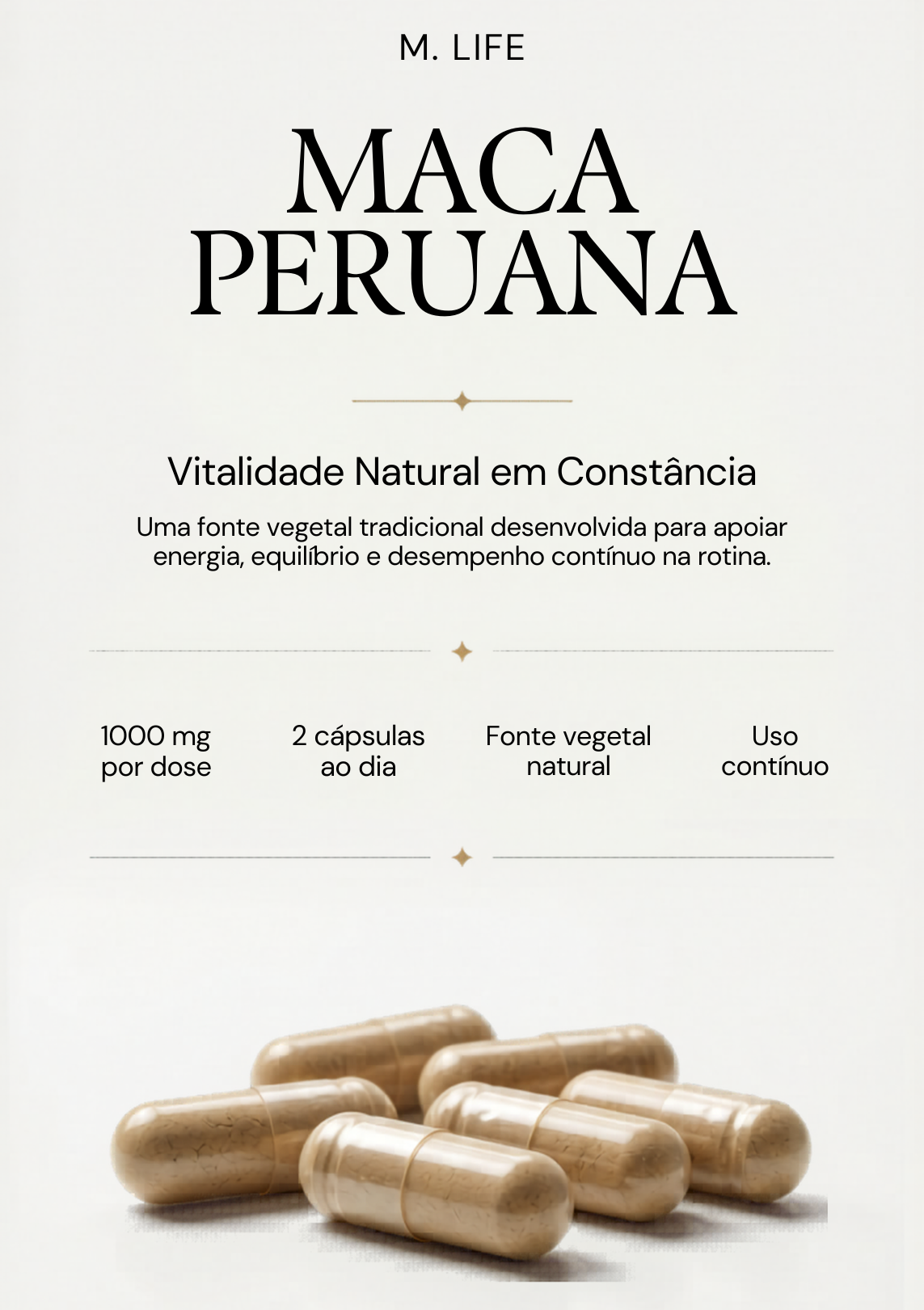 Maca Peruana 500 mg – Vitalidade Adaptativa Estratégica